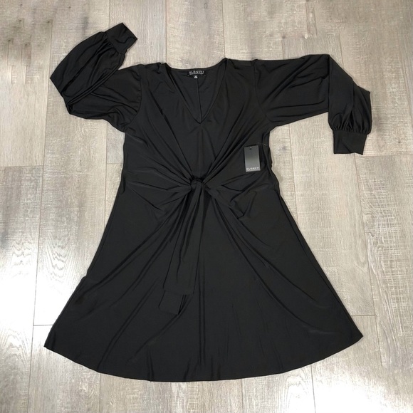 ELOQUII Women’s Tie Long Sleeve Front Dress Size 18 - Picture 1 of 9